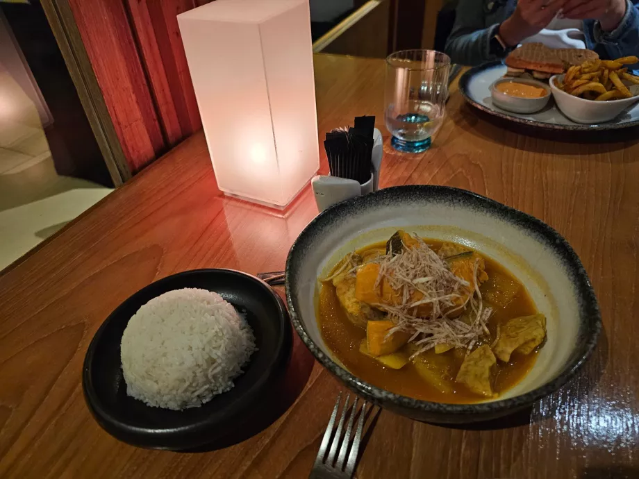 Dinner in the hotel restaurant