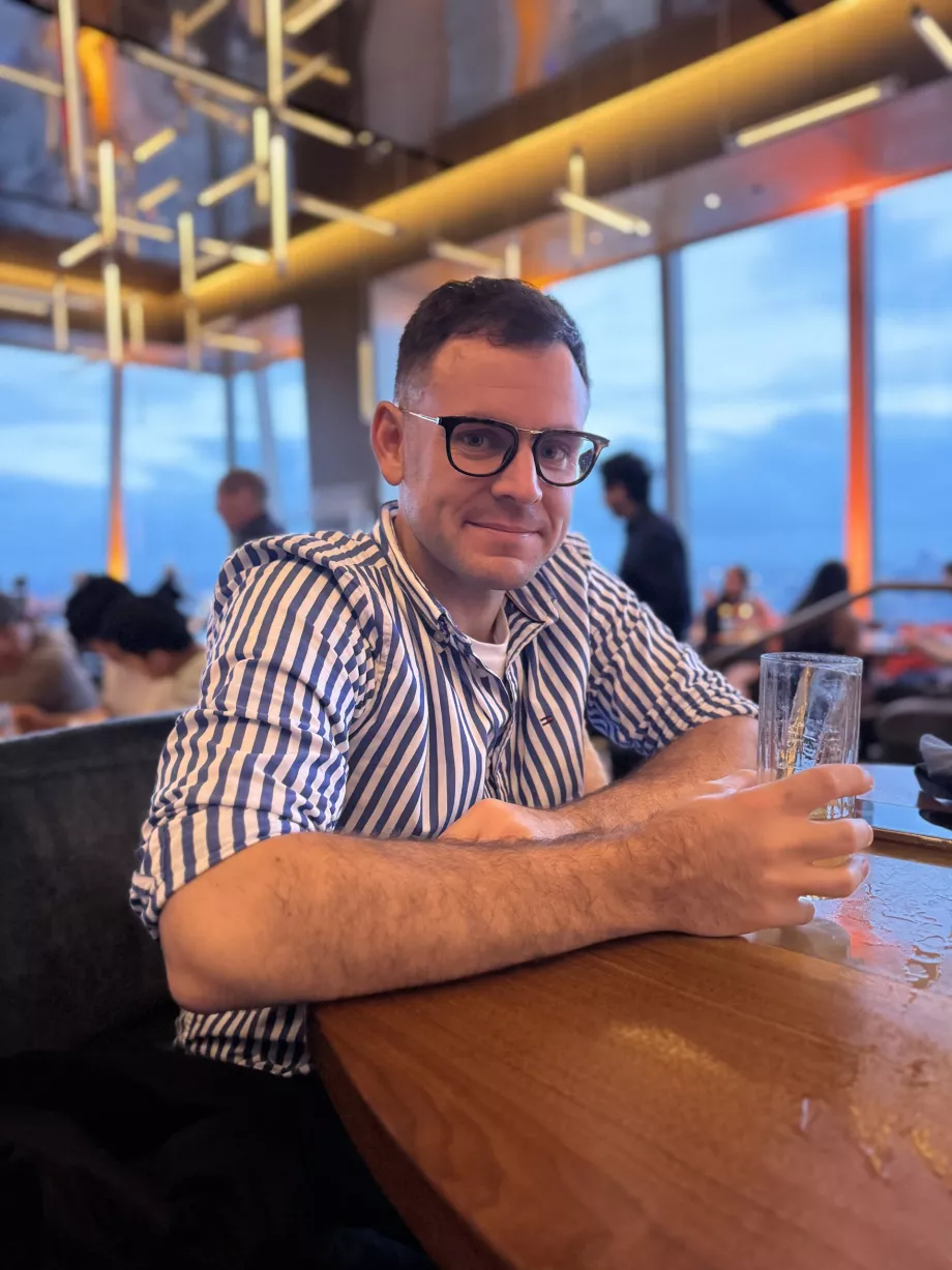 Me at the Peak Restaurant