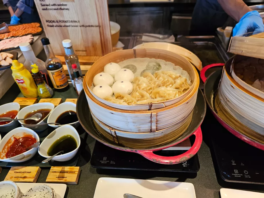 Breakfast - dim sum dumplings