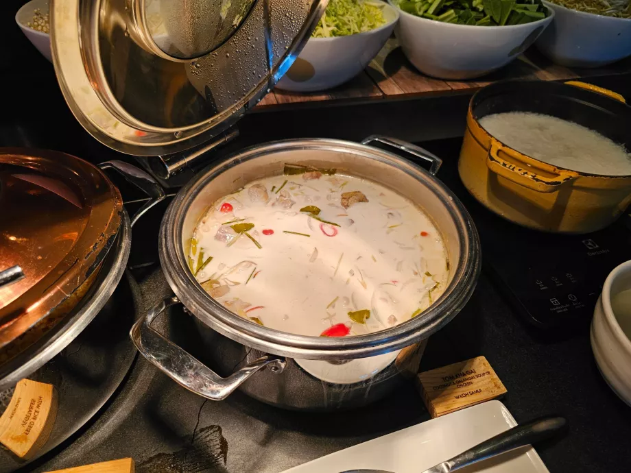 Tom Kha Gai soup - breakfast