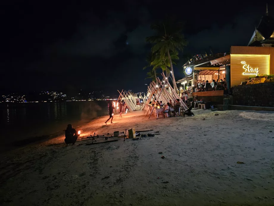 Fire show at Chaweng beach