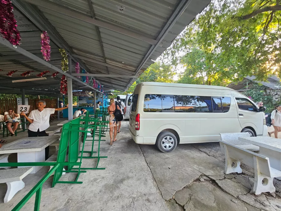 Minivan - departure back to the hotel