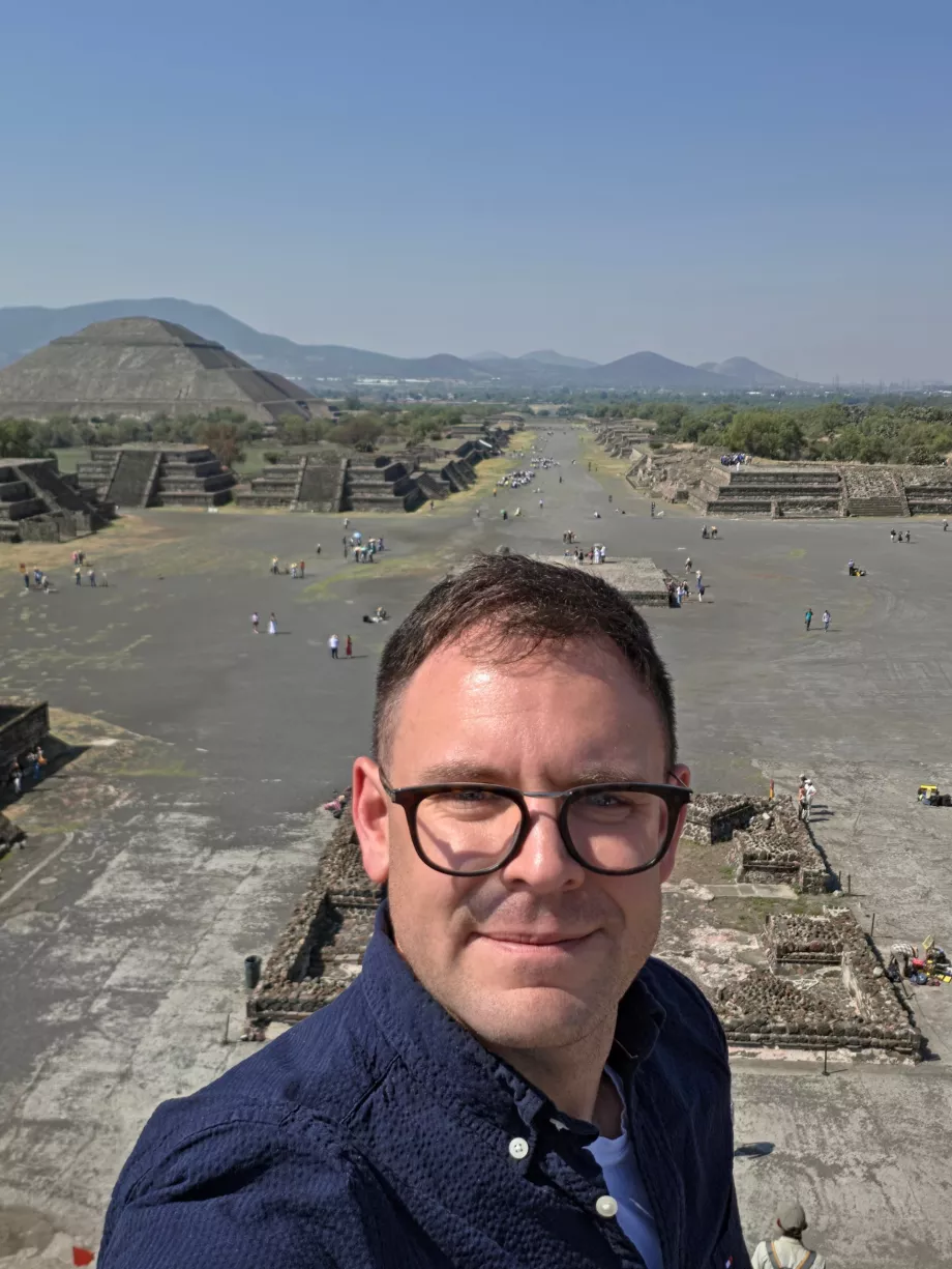 Me at the pyramids of Teotihuacán