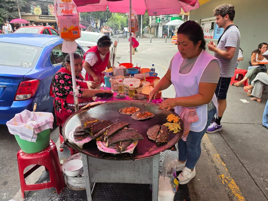 Street quesadilla stand