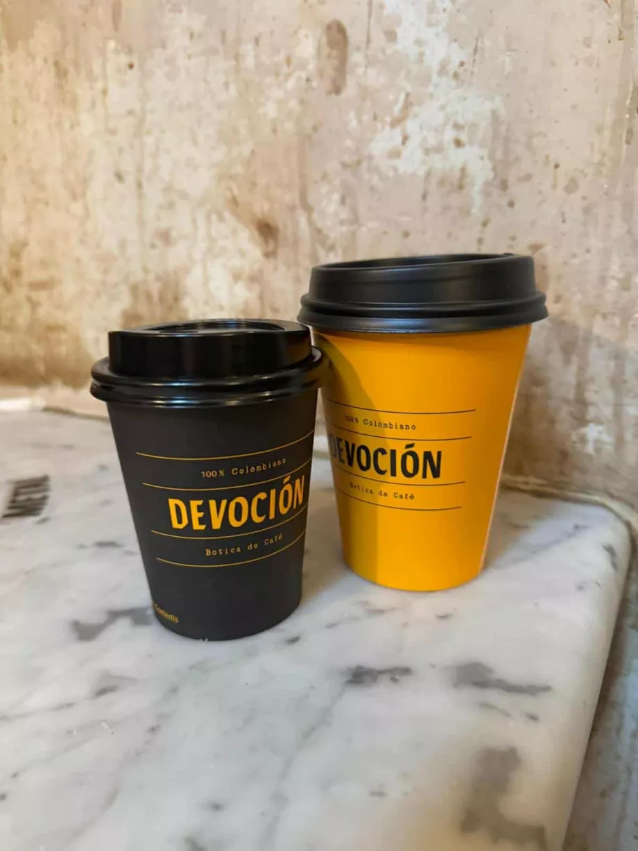 Coffee in the Devoción Café