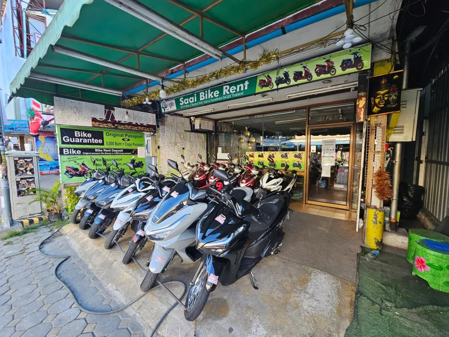Scooter rental in Chaweng