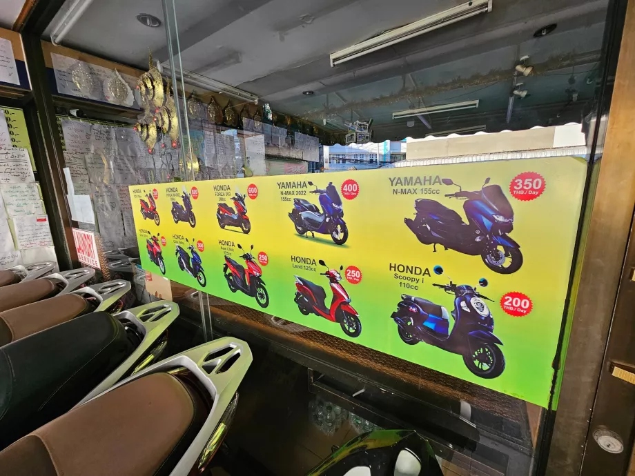 Scooter rental - prices