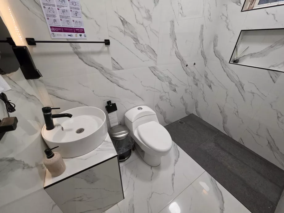 Toilet at the reception