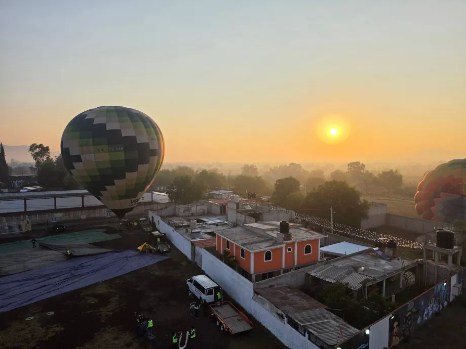 Departure after sunrise