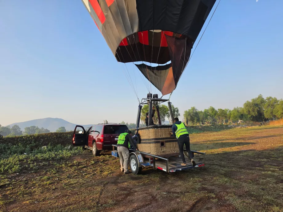After landing