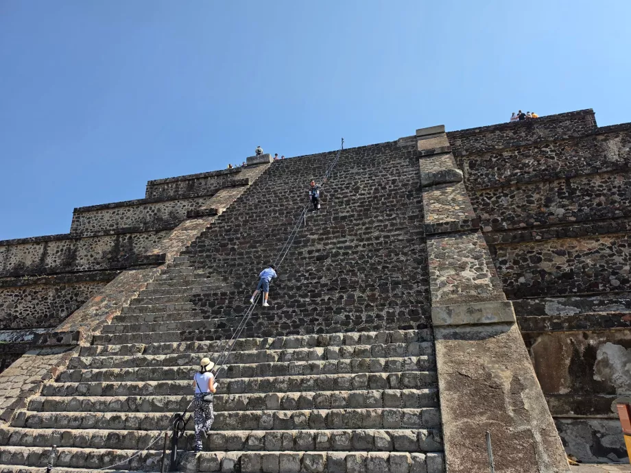 Climbing the Pyramid of the Moon