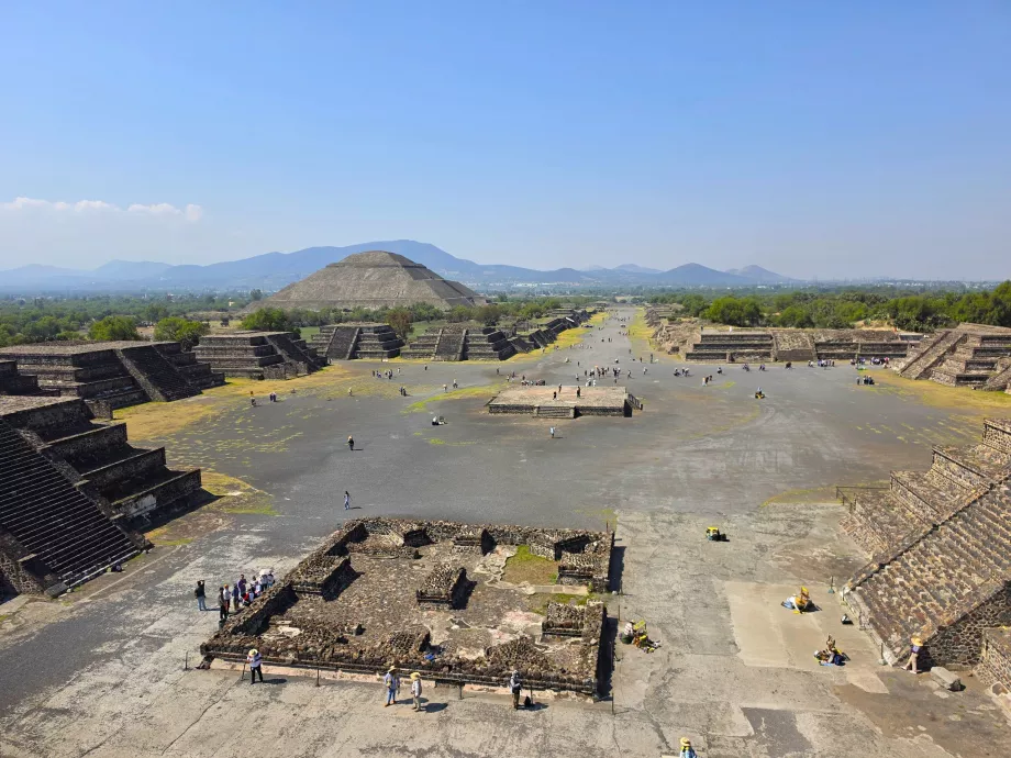 View of the site from the Pyramid of the Moon