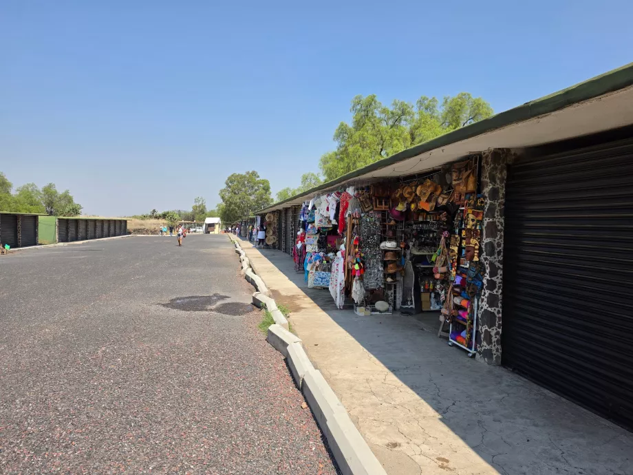 Souvenir stalls at exit number 2
