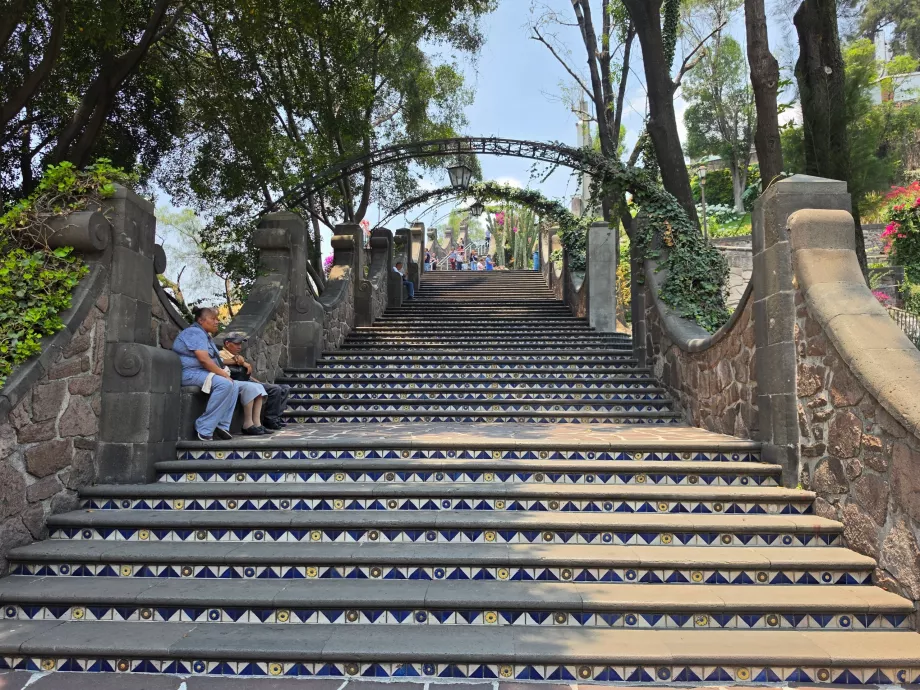 Staircase to the Chapel del Cerrito