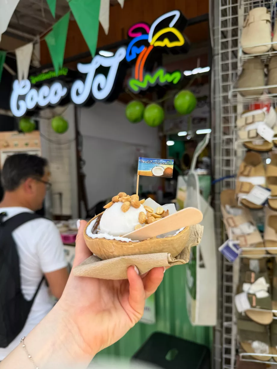 Our ice cream at Chatuchak market