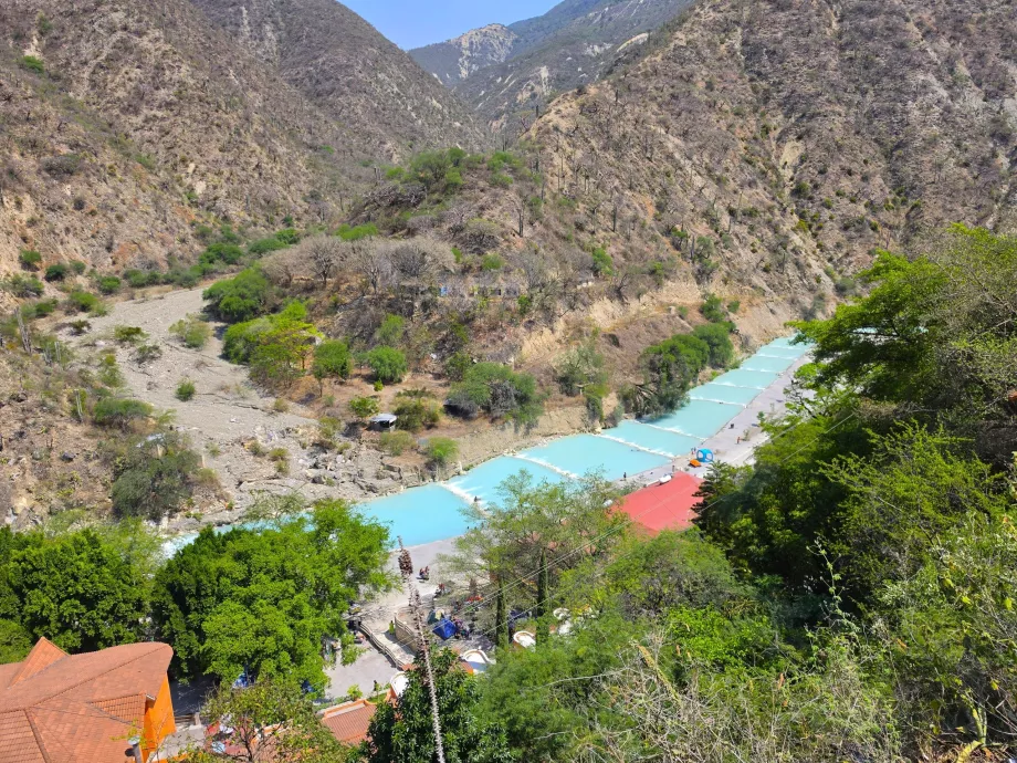 View of the river from above