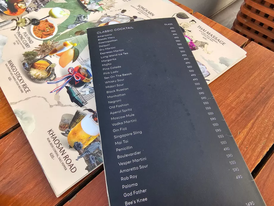 Akara Sky Hanuman - menu, drinks