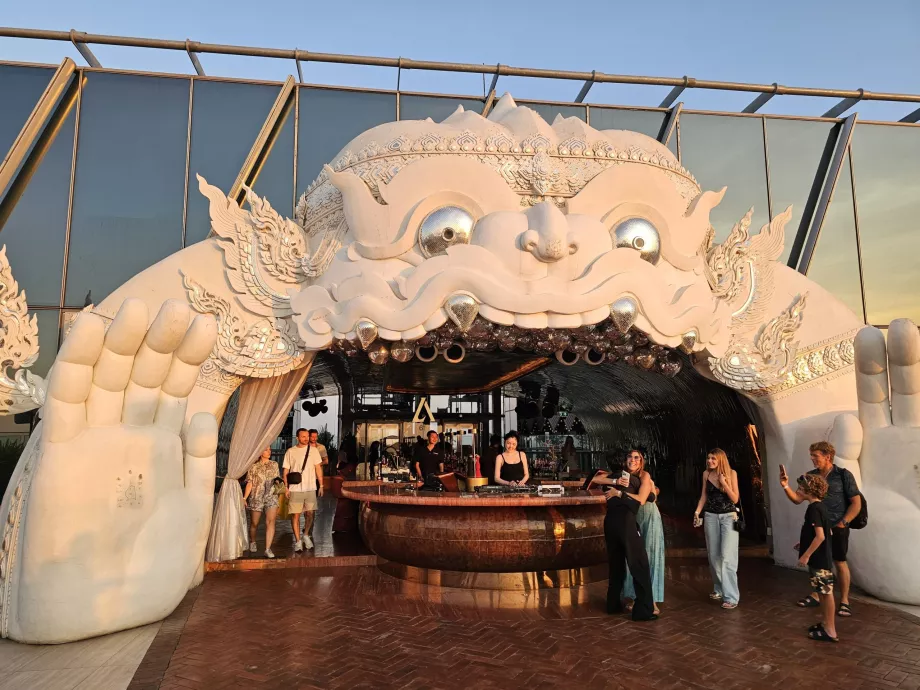 Akara Sky Hanuman - the iconic entrance to the terrace