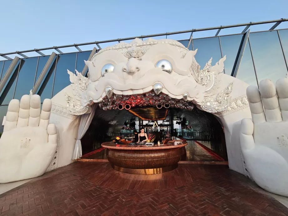 Akara Sky Hanuman - the iconic entrance to the terrace