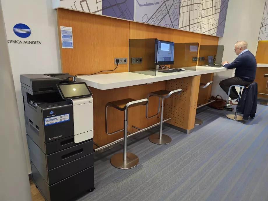 A place to work and a printer