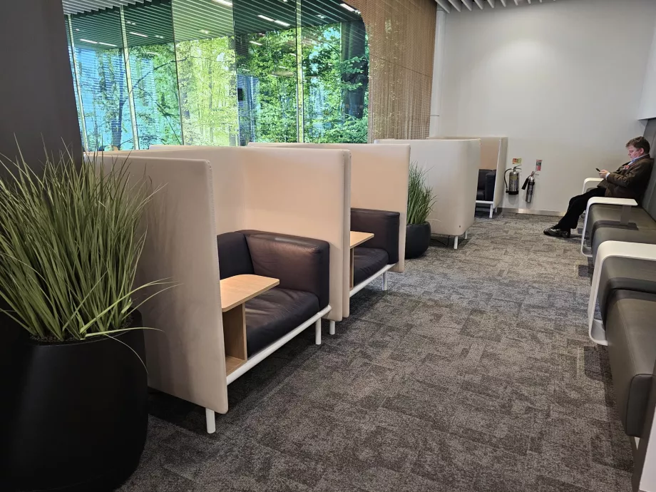 Sitting in the Senator Lounge