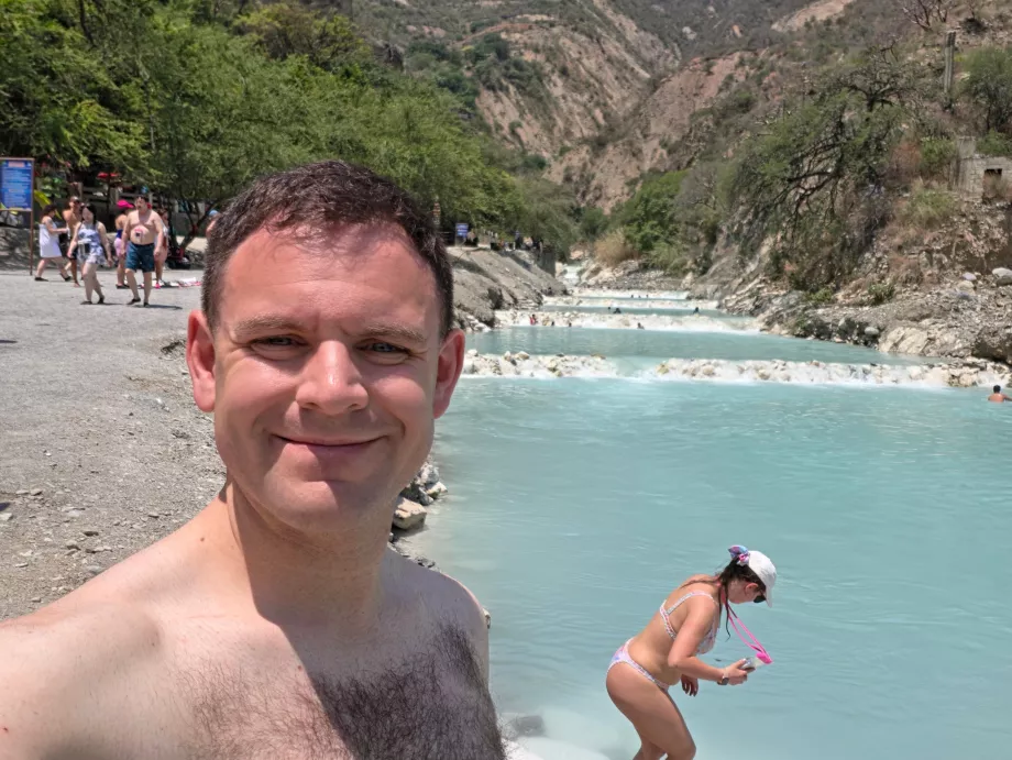 Bathing in the river
