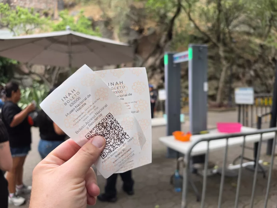 Chapultepec Castle, tickets