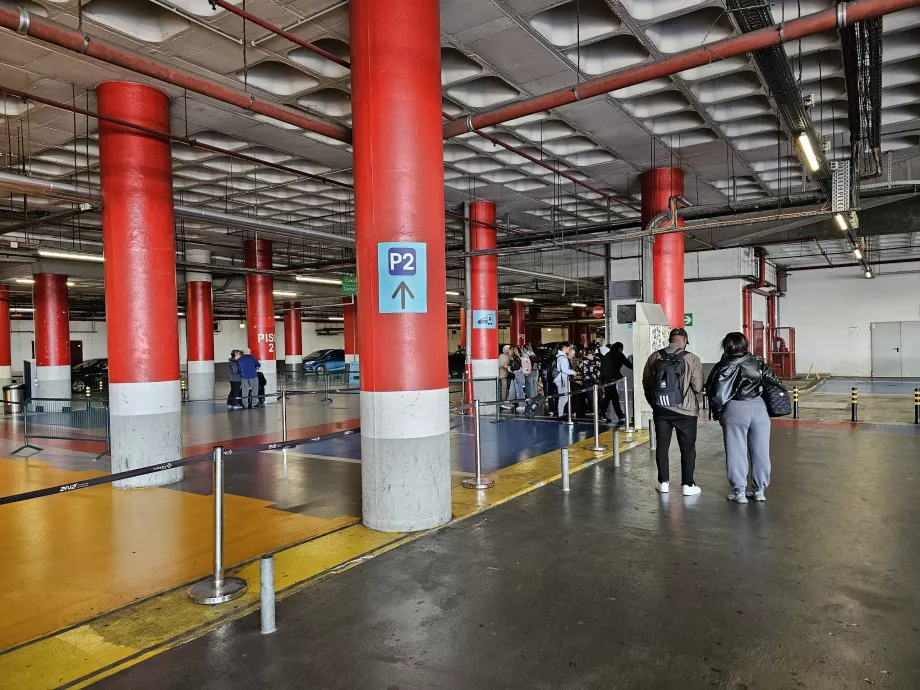Parking lot P2 - Uber and Bolt taxi stand