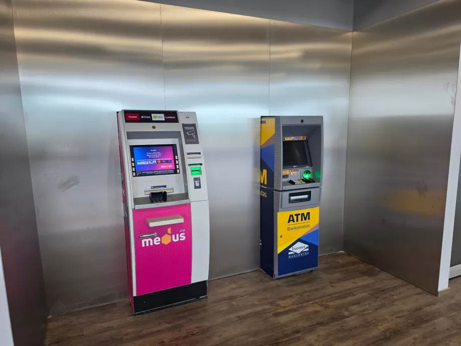 Cash machine in the arrivals hall