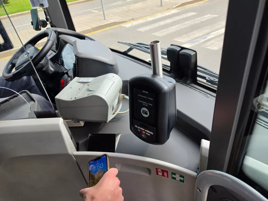 Card payment on the bus