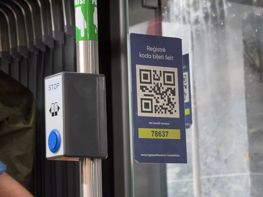 QR code for scanning your ticket