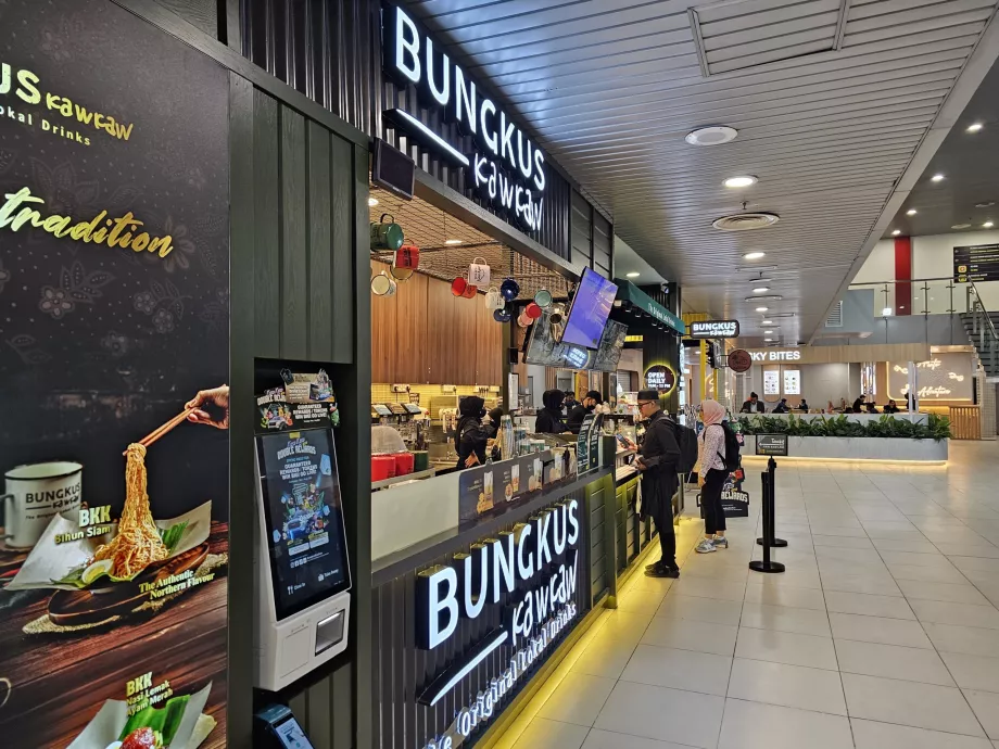 Local fast food, public area