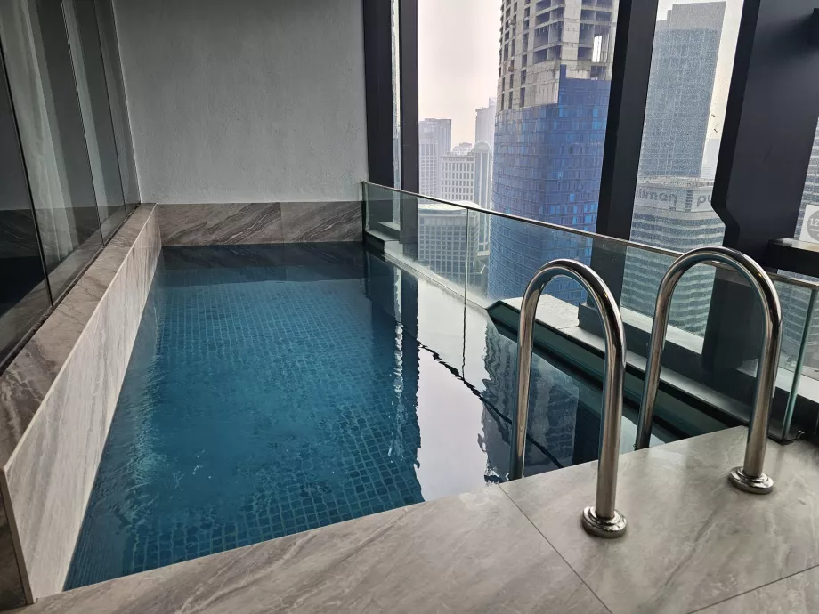 Swimming pool on the balcony