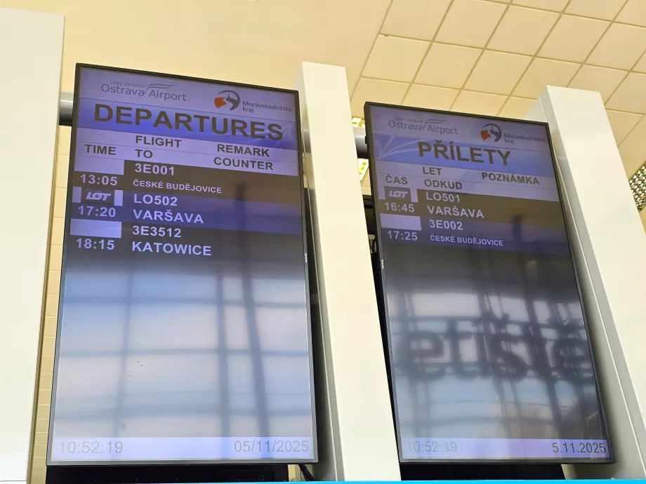 Departures and arrivals