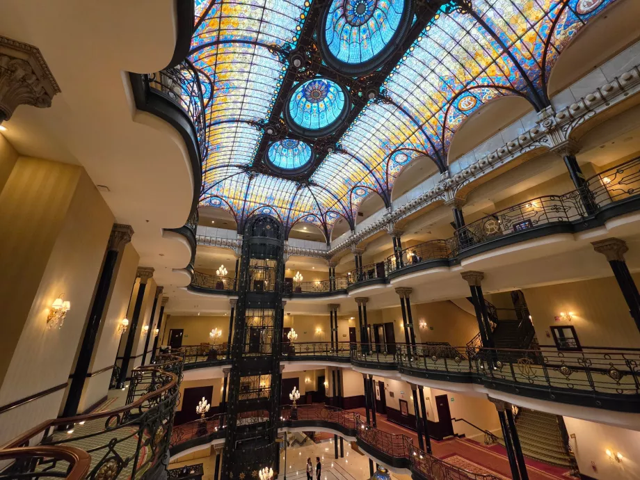 The hotel’s main lobby