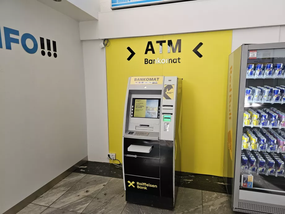 ATM in the arrivals hall