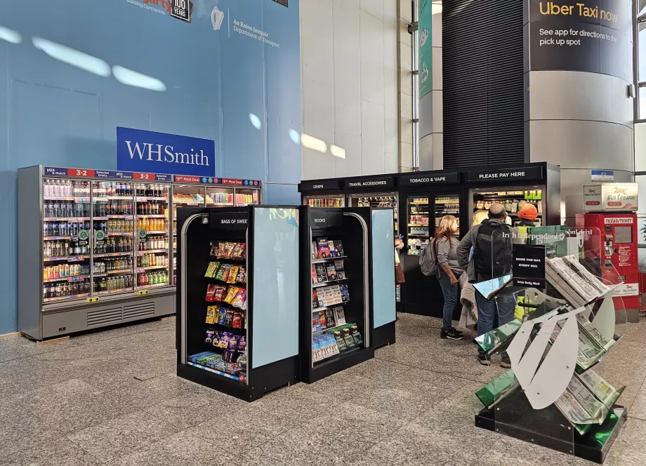 WHSmith in the arrivals hall