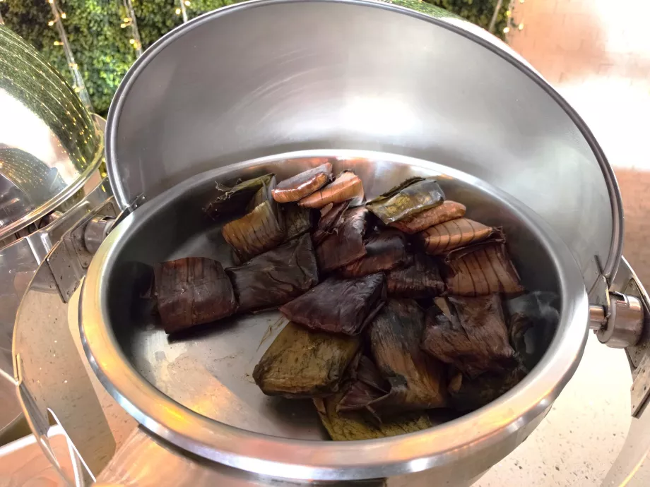 Breakfast: tamales