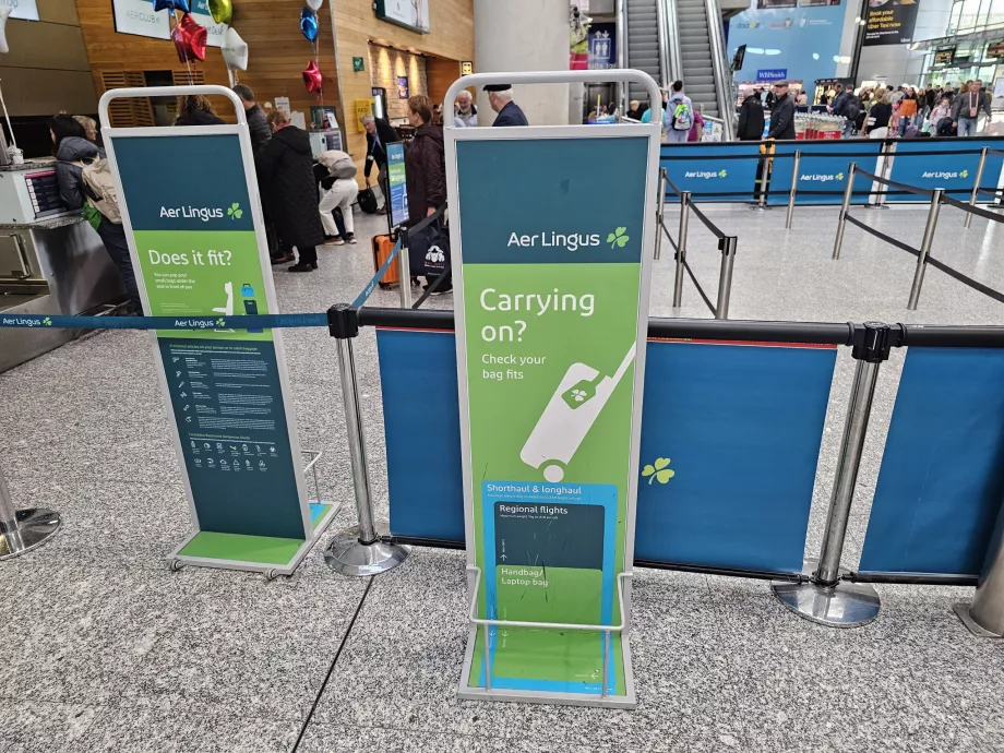 Hand luggage template