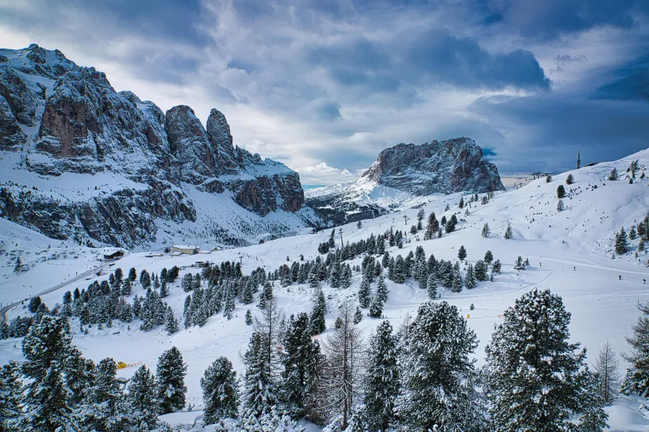 The Dolomites in winter