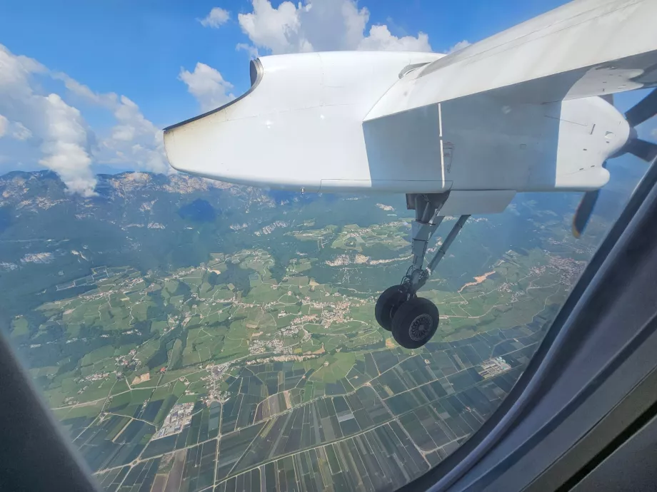 Landing at Bolzano Airport