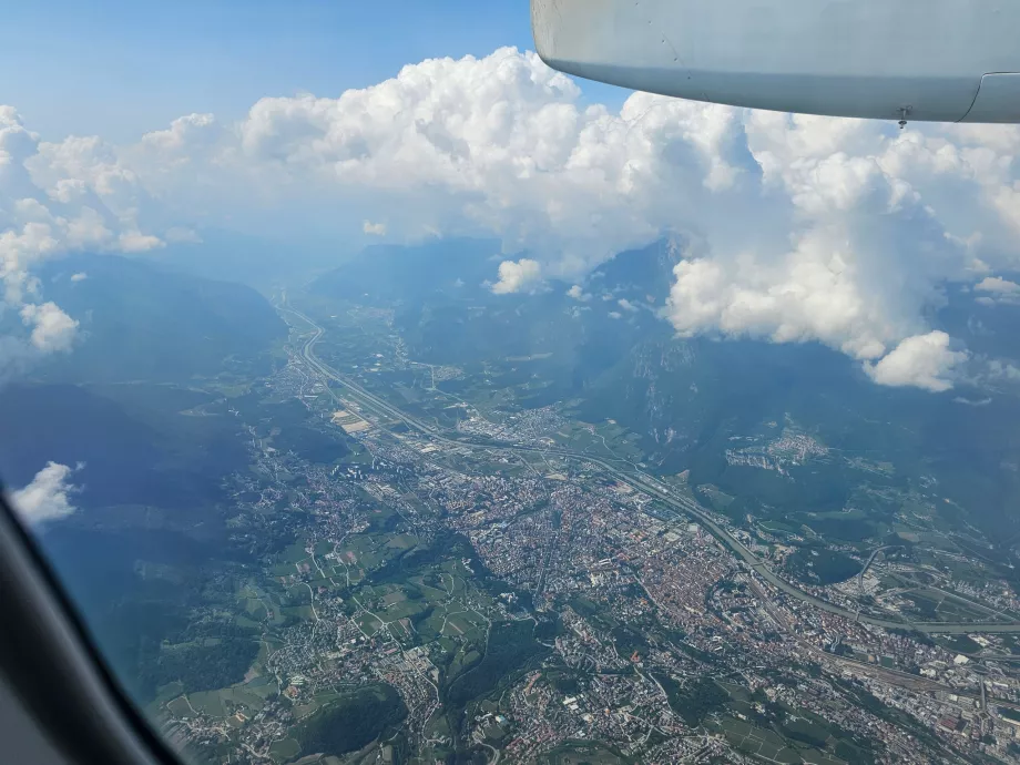 Landing at Bolzano Airport