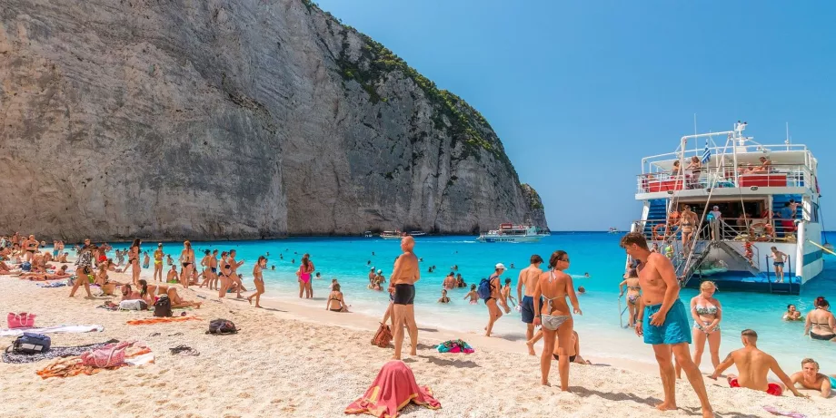 Navagio bathing