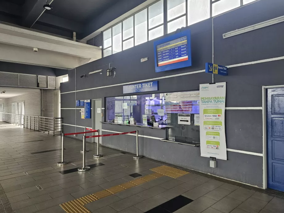 Ticket office, train, Batu Caves