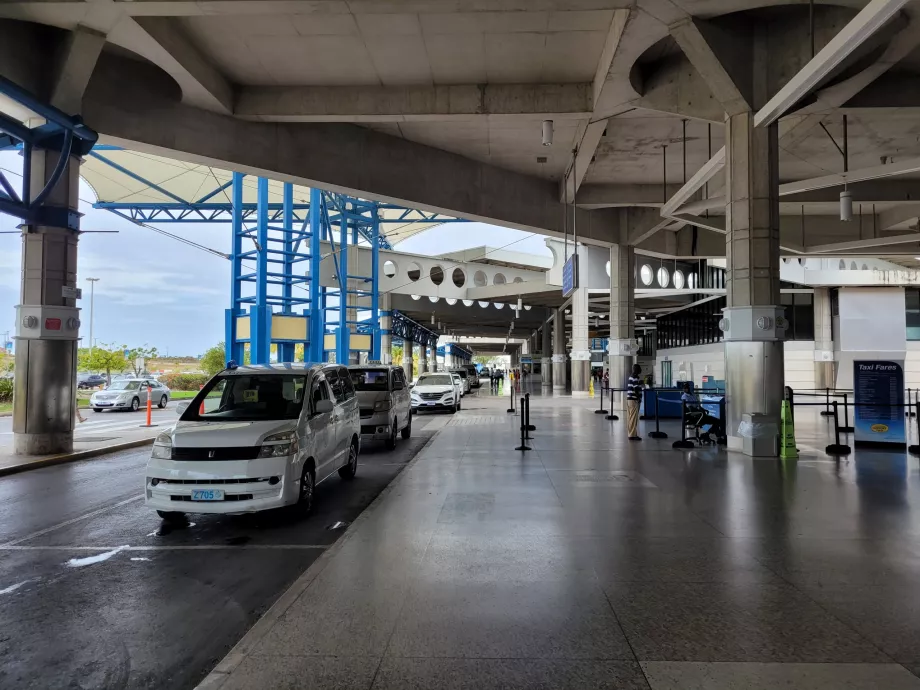 Taxi stand at the arrivals hall