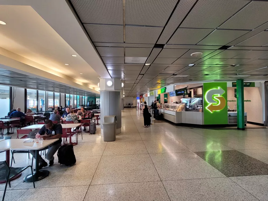 Small Food Court in the transit zone
