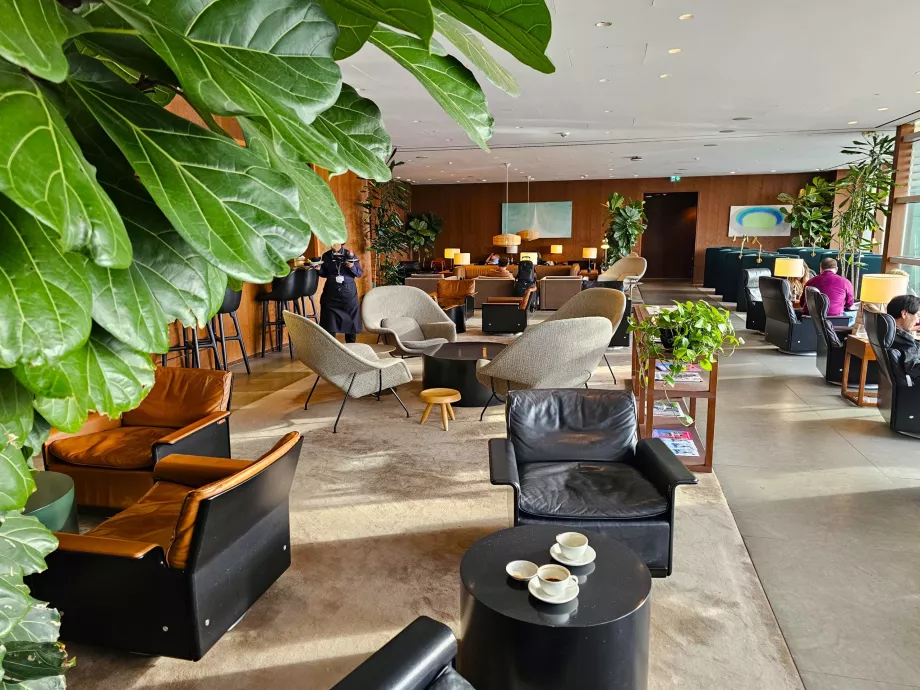 The overall environment of the lounge