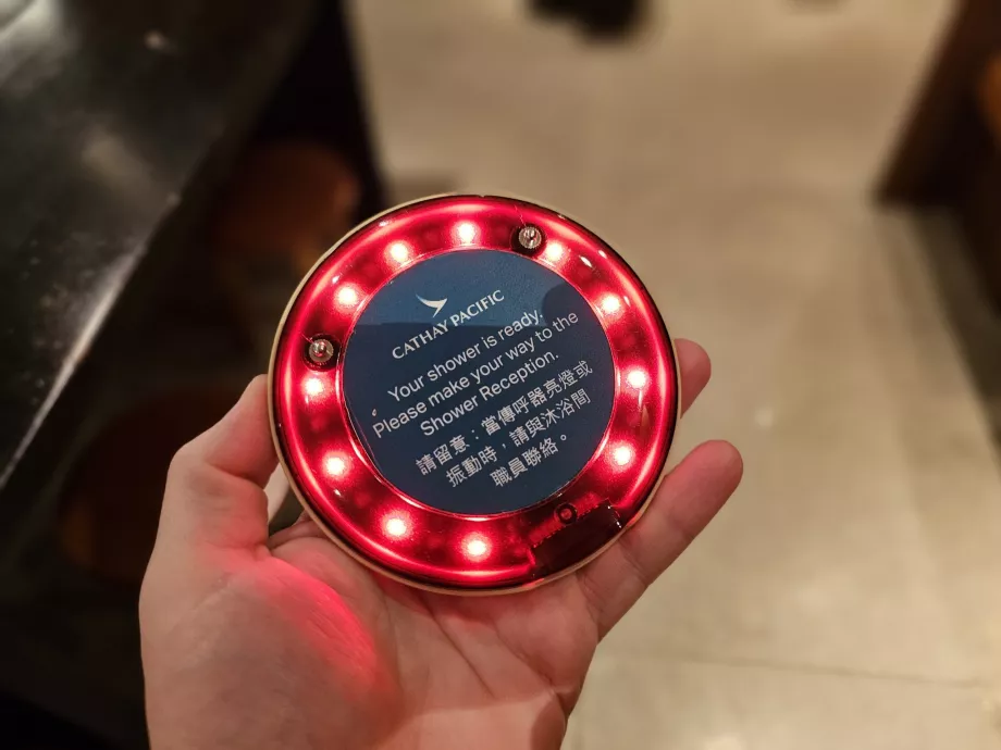 Notice to release the shower