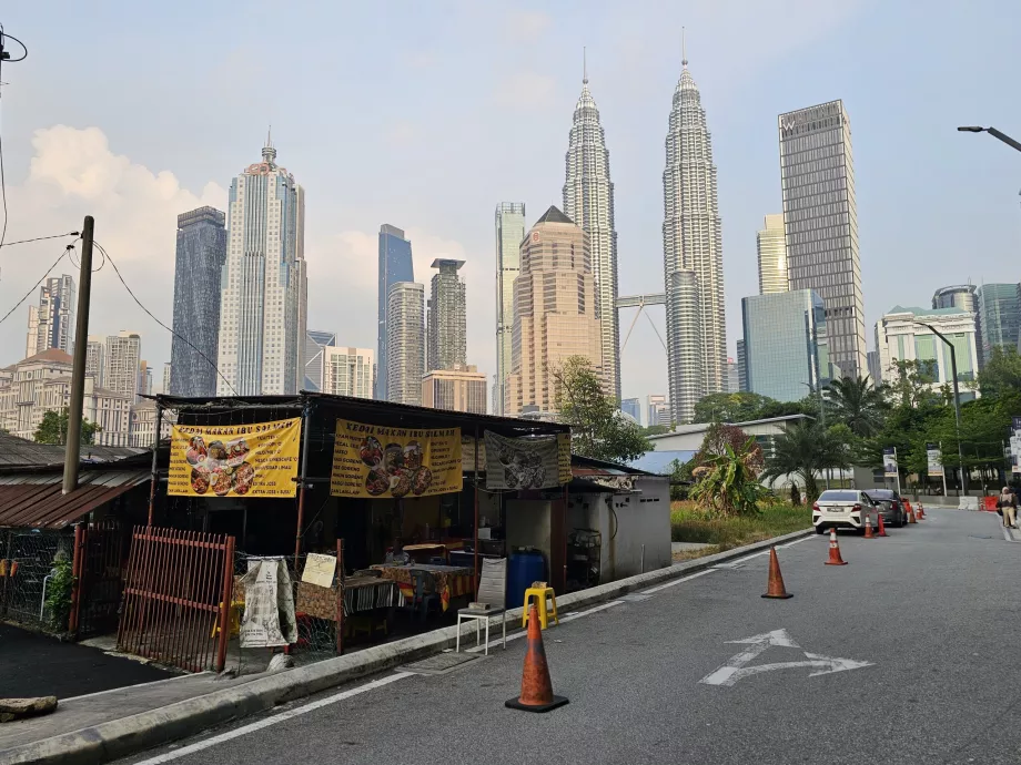 View from Kampung Baru district