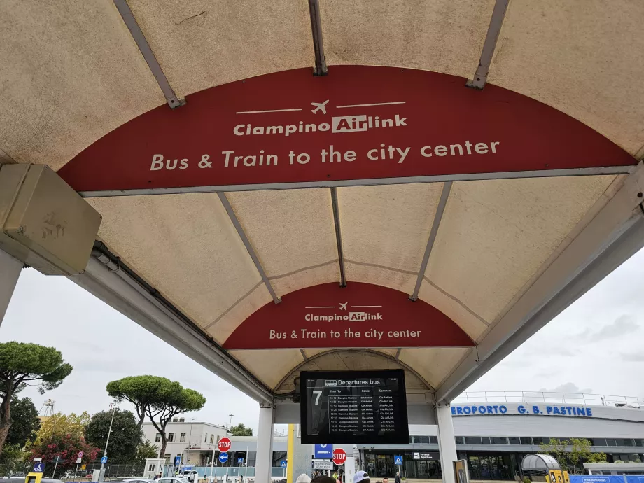 Ciampino AirLink bus stop